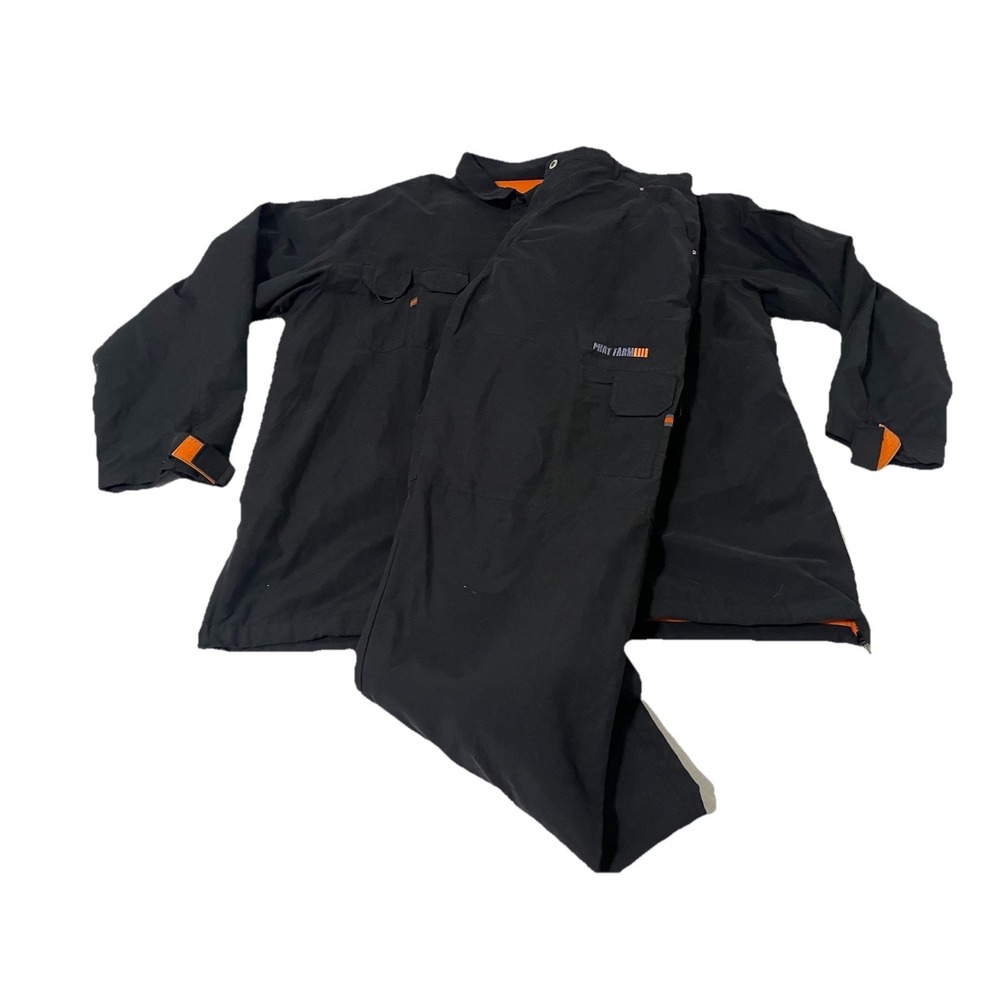 Vtg Phat Farm SUG 2 Piece Jogging Track suit Black/gray Orange XXL, Pants 38